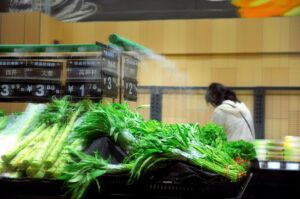 fresh vegetables supermarket