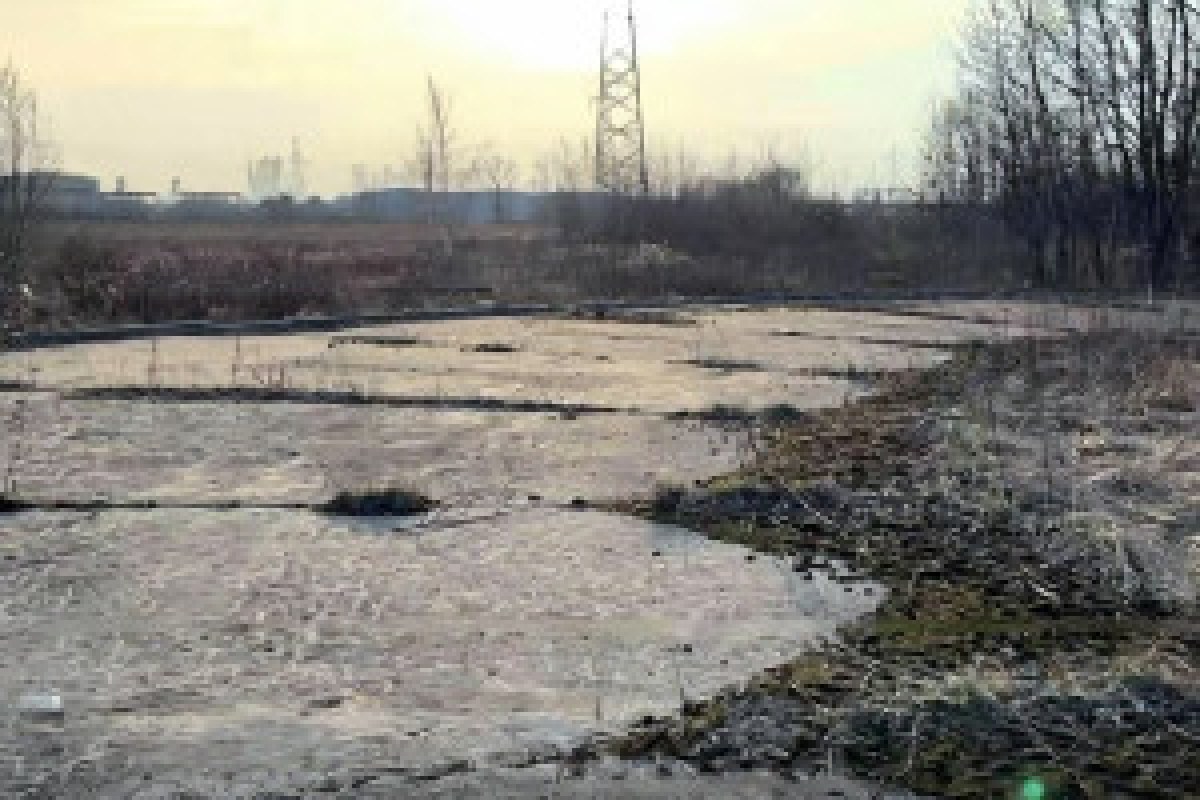abandoned concrete test track
