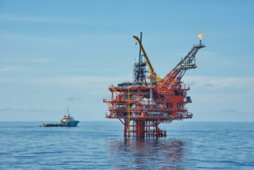 North Sea oil platform