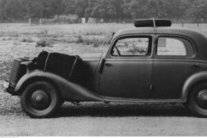 vintage wood gas tractor