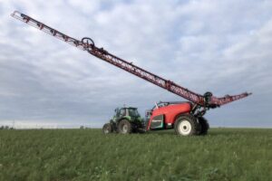 tractor sprayer calibration field