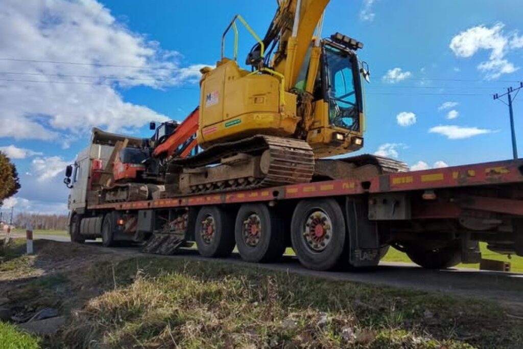 excavator transport