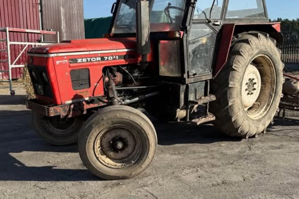 tractor damaged
