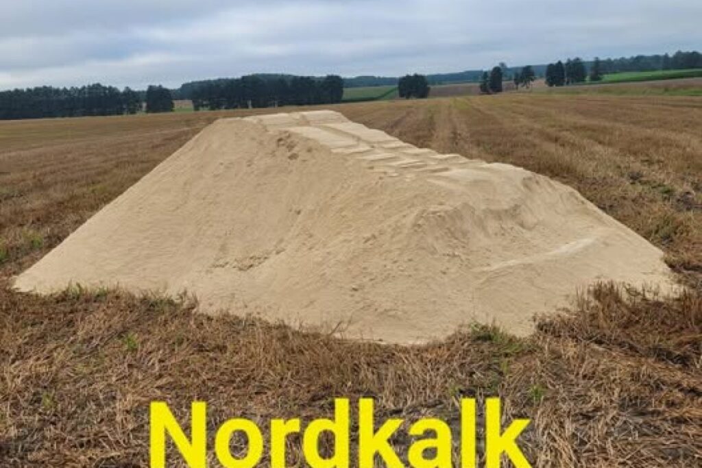 agricultural lime pile