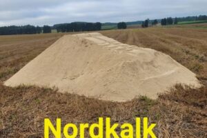 agricultural lime pile