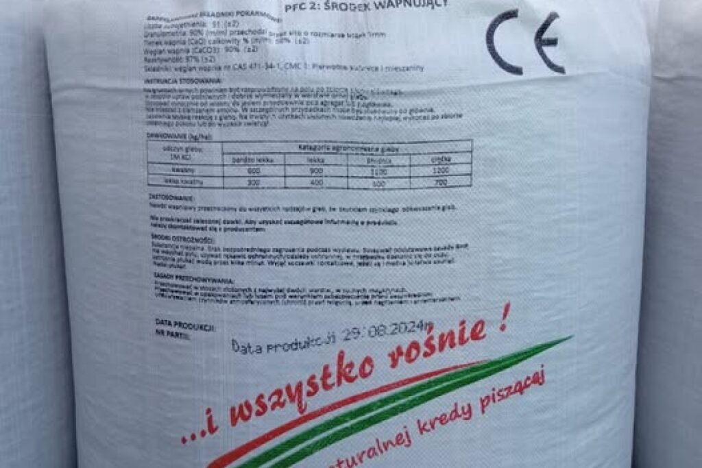 granulated fertilizer bag