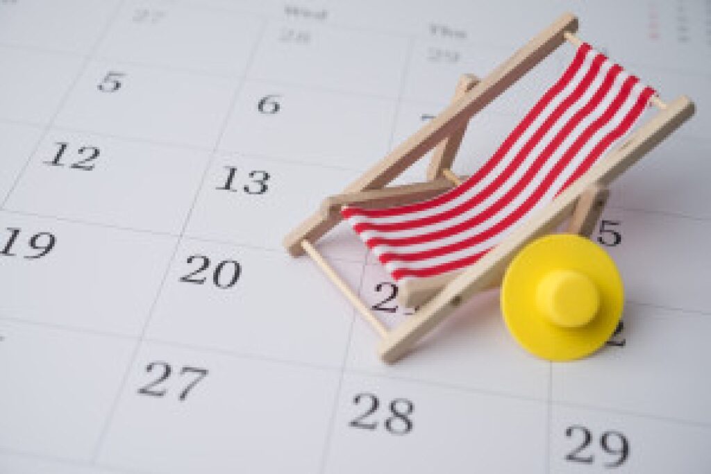 office worker calendar