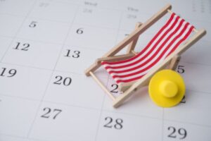 office worker calendar