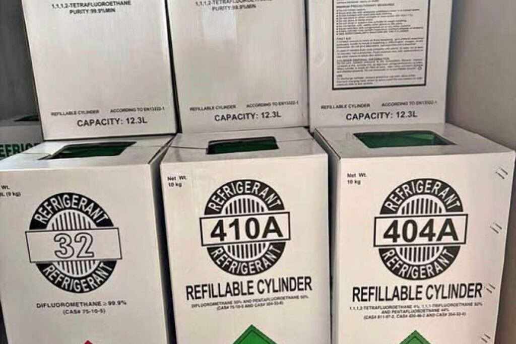 refrigerant gas bottles