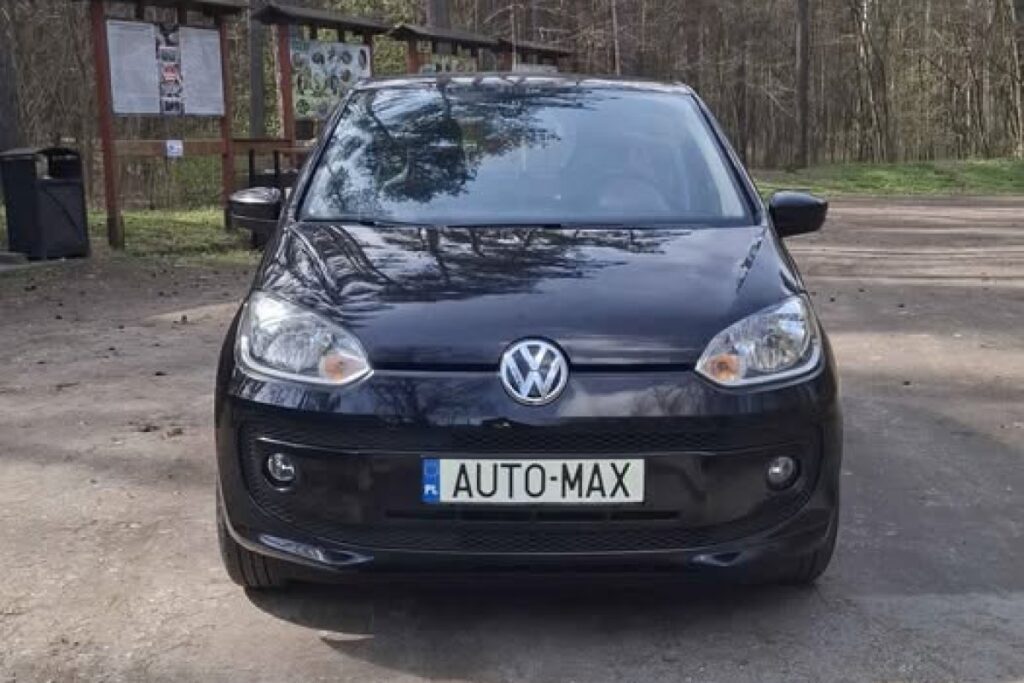 white Volkswagen Up
