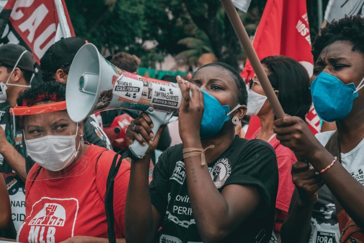 angry farmers protest