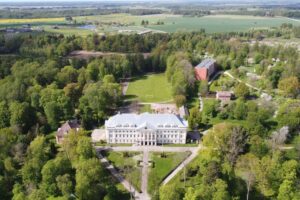 Swedish manor estate aerial