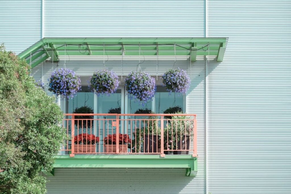 modern balcony garden
