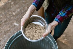 wood pellets bag
