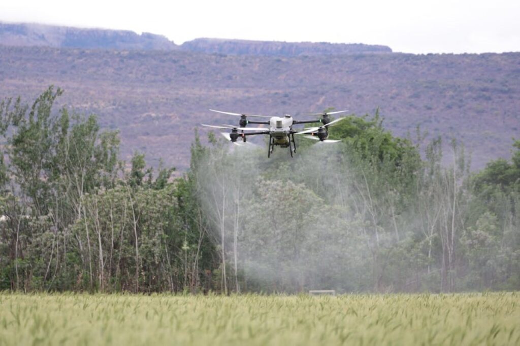 agricultural drone spraying