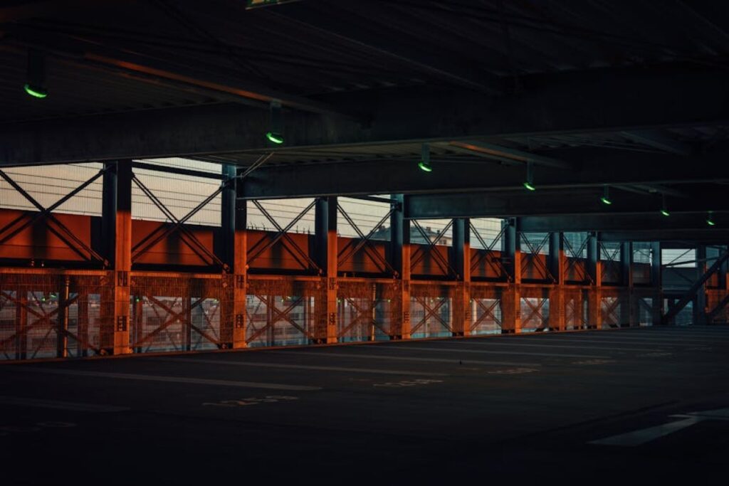 steel garage frame