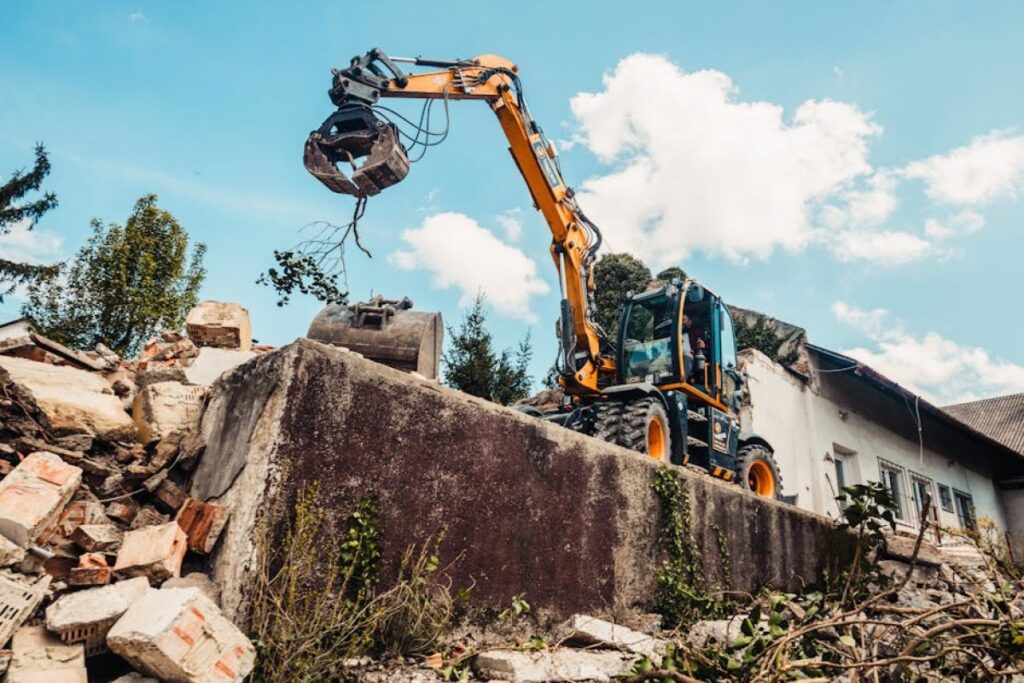 hydraulic grapple excavator