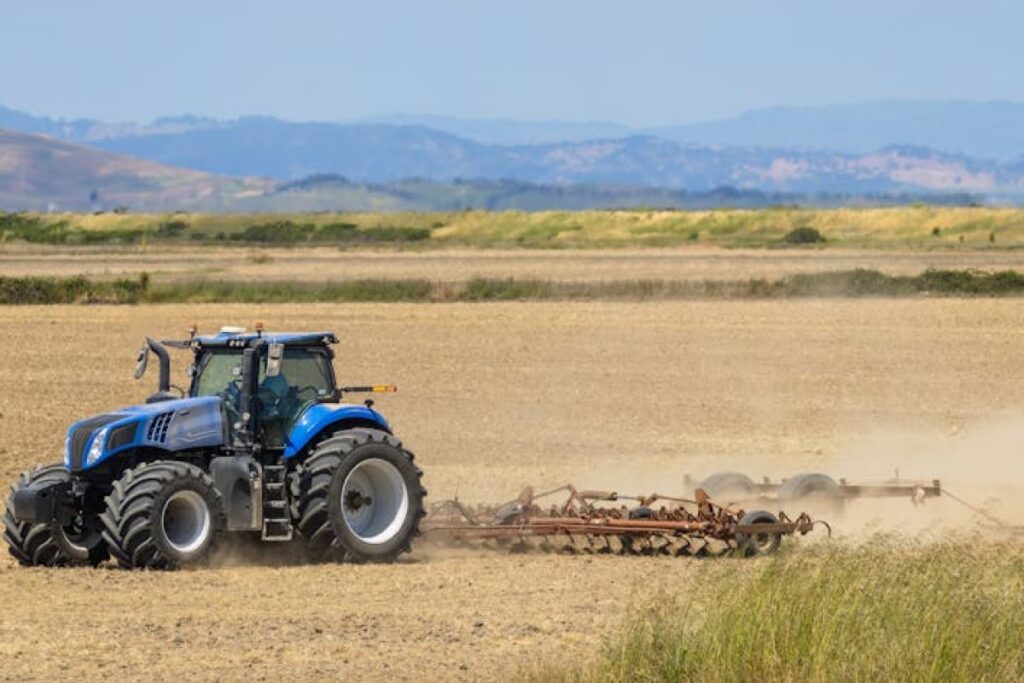 tractor farmland