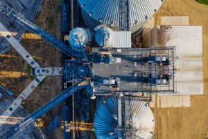 metal grain silo