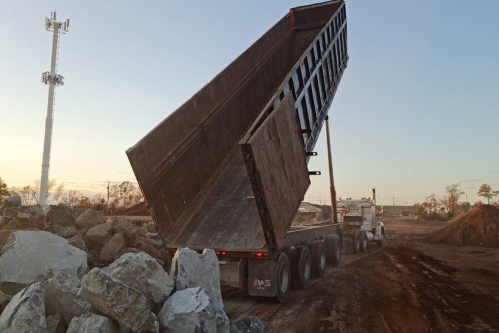 trailer dump truck