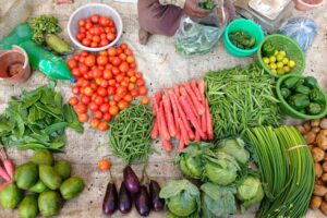 fresh vegetables market