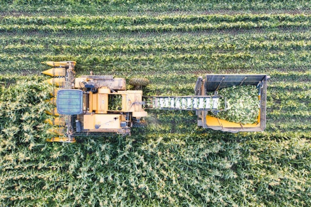 corn harvester adapter