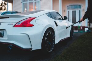 Nissan car side view