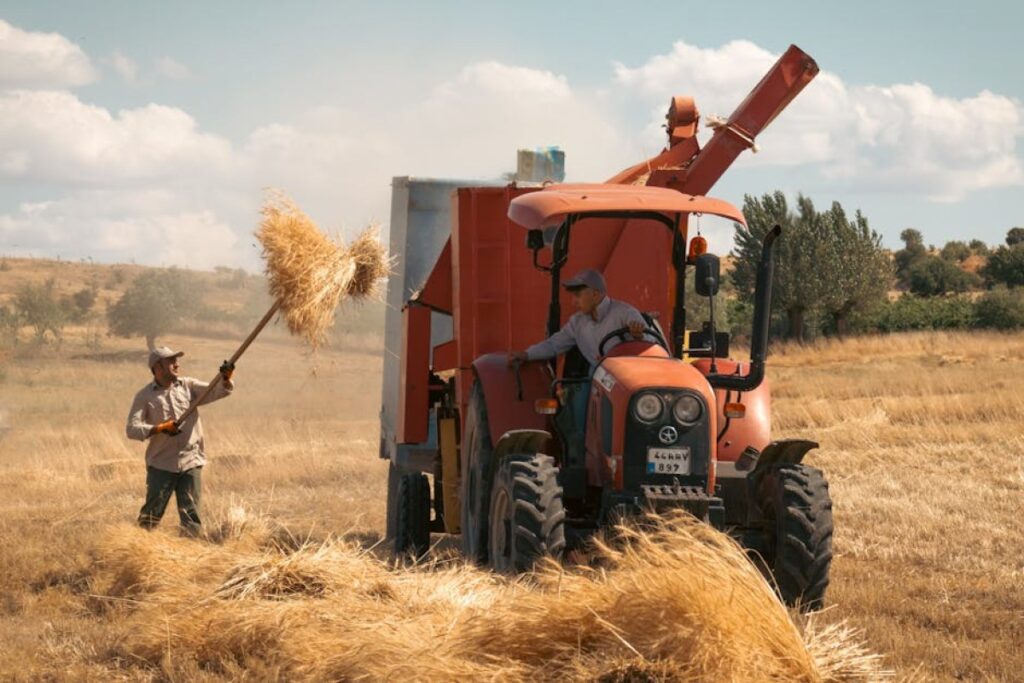 chopper straw harvester