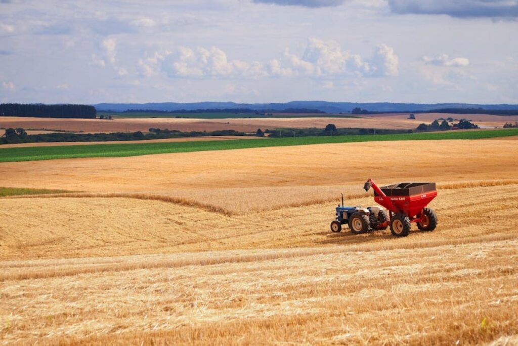 tractor farmland