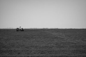 tractor mower field