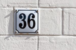 address sign
