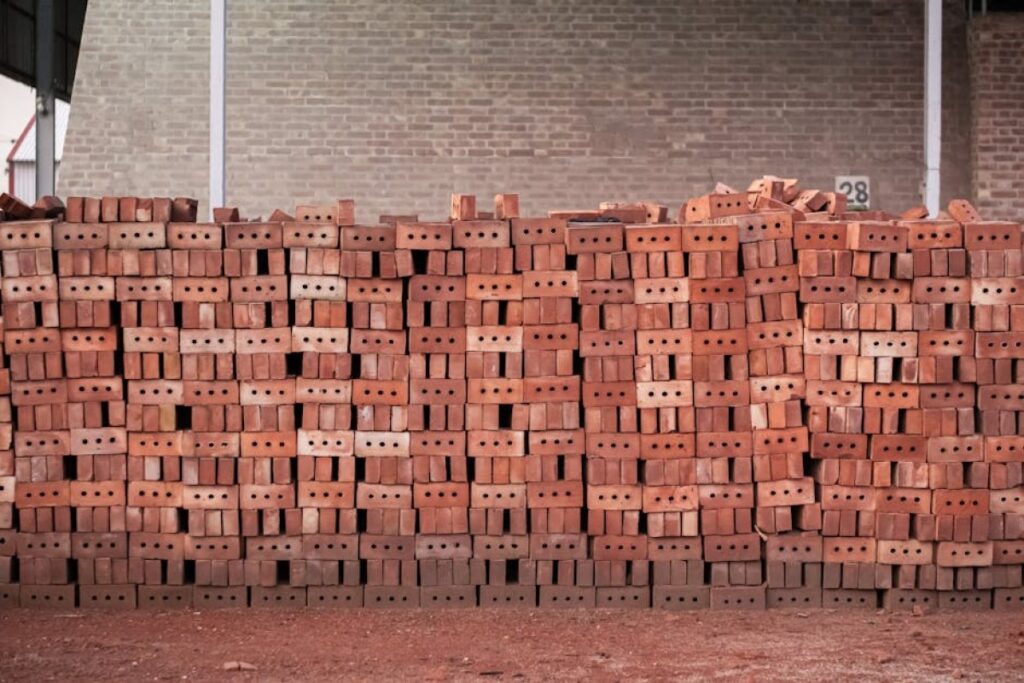clinker brick stack