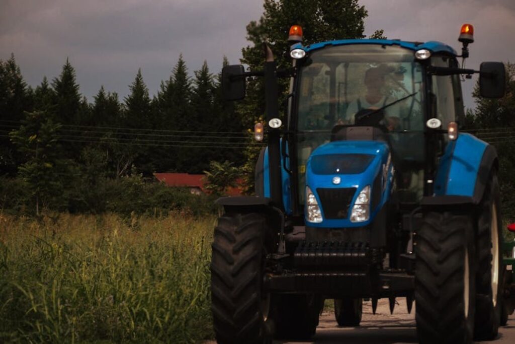 tractor close-up