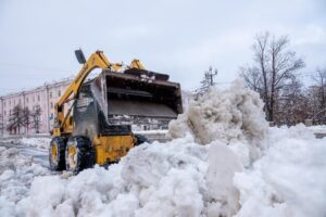 snow bucket mini loader