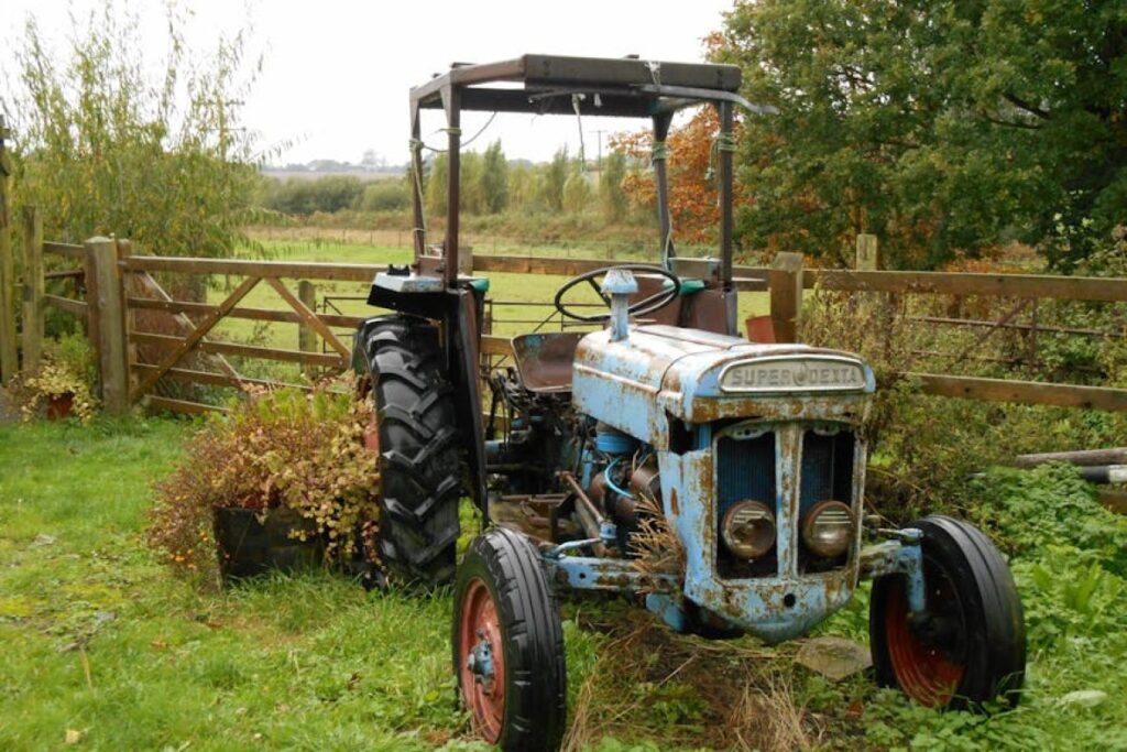 tractor damaged