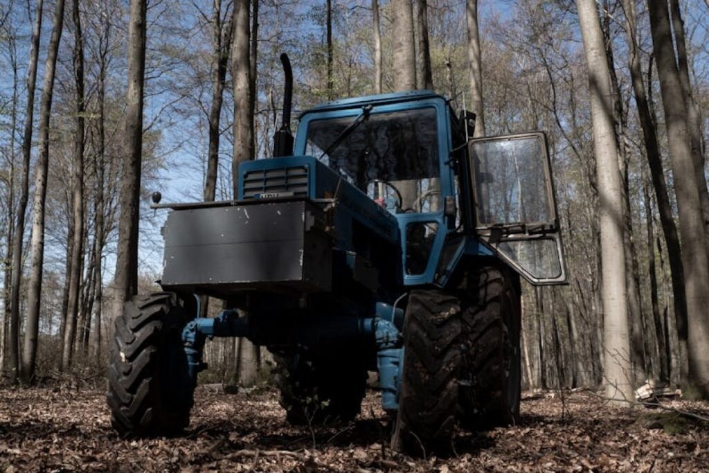 wood chipper tractor