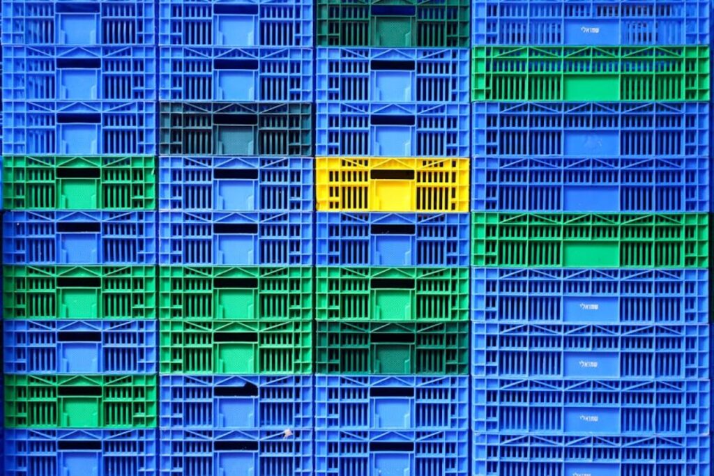 plastic boxes