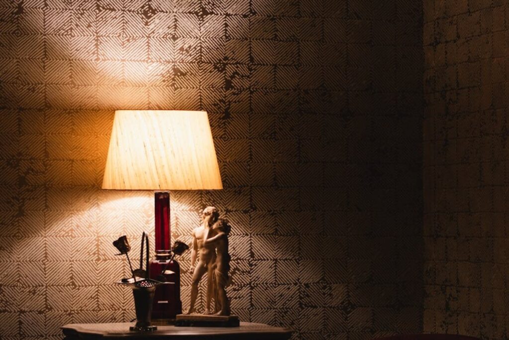 hand painted plaster figurine