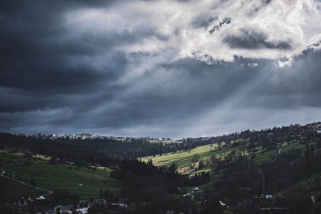 storm clouds over Poland