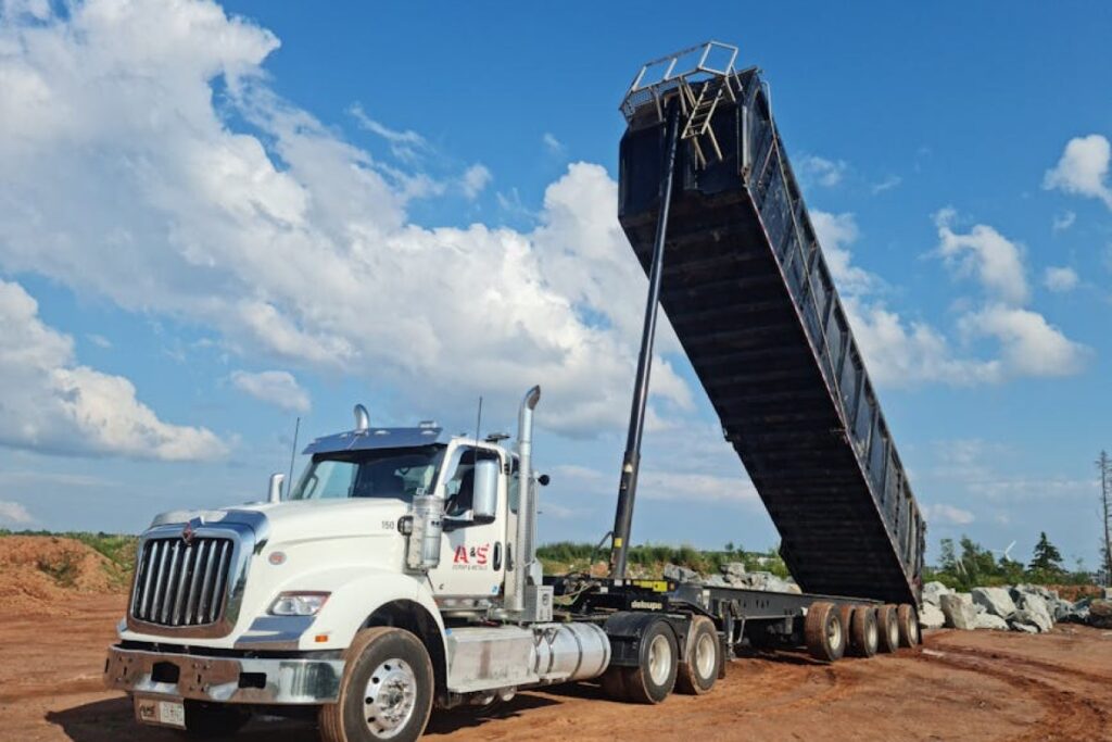trailer dump truck
