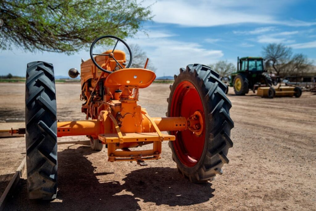 tractor front view