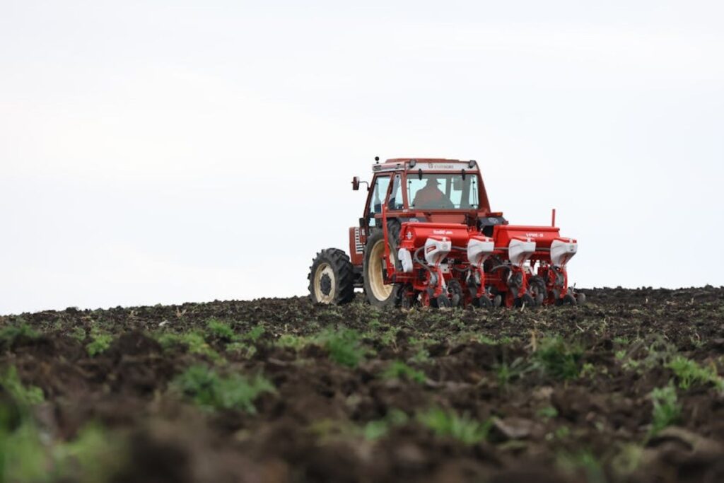 seed drill field