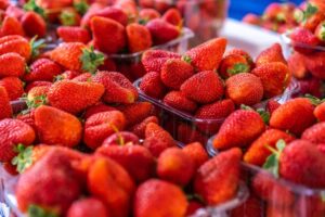 strawberries in store