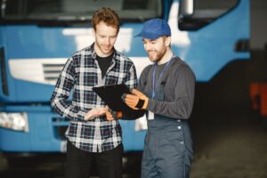 customs inspection truck