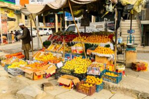 fruits market stall