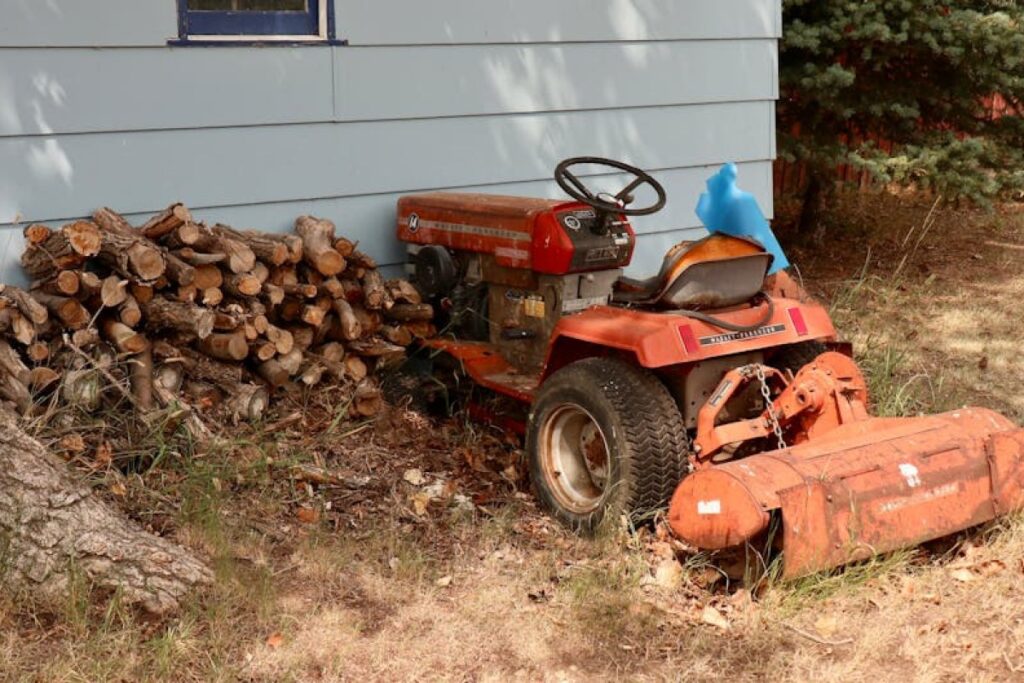 Hinomoto tractor garden