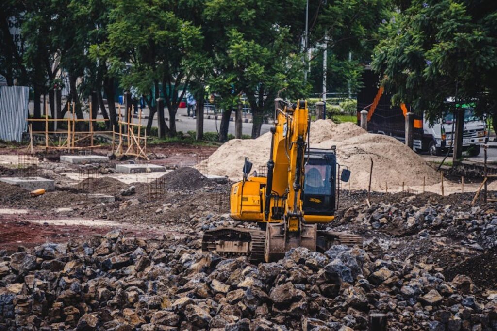 excavator construction