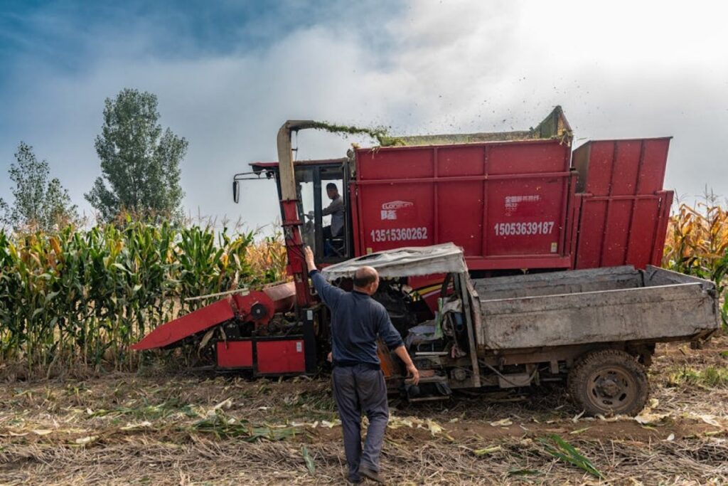 corn harvester adapter