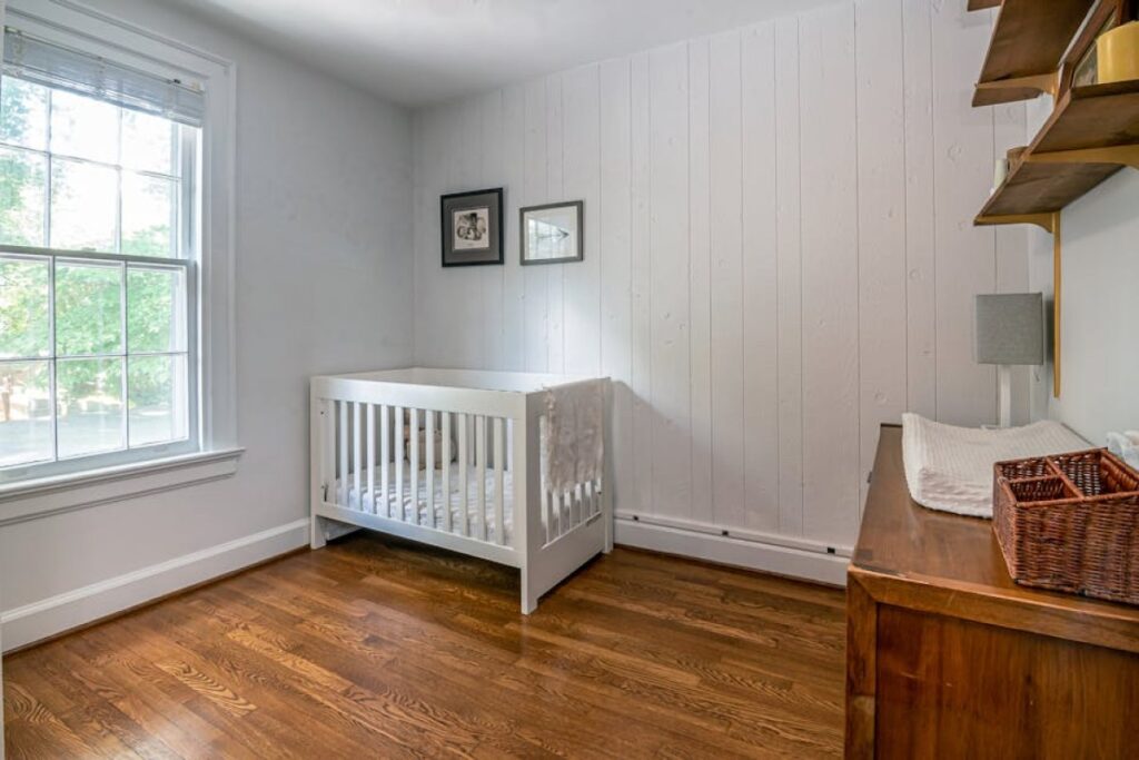 wooden cot