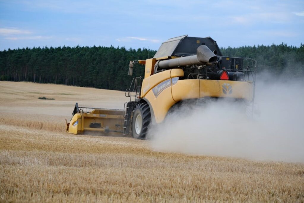 New Holland combine harvester